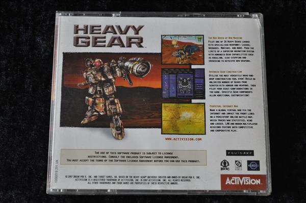 Grote foto heavy gear pc game jewel case spelcomputers games overige games