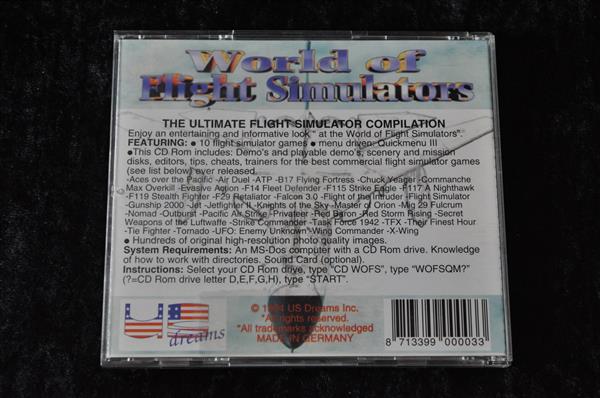 Grote foto world of flight simulators us dreams pc game jewel case spelcomputers games overige games