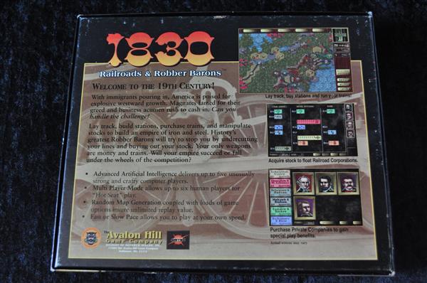 Grote foto 1830 railroads robber barons pc big box spelcomputers games pc