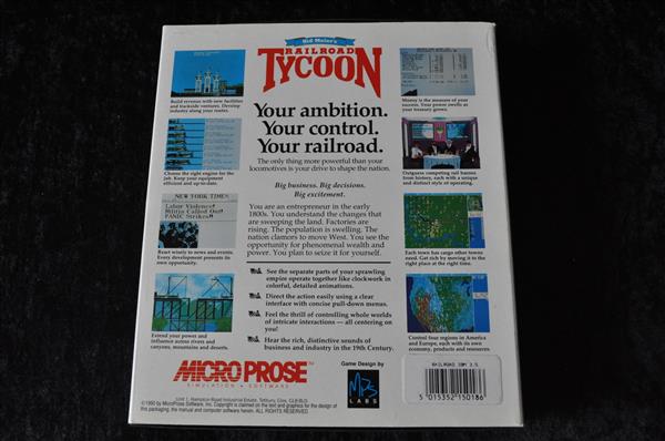 Grote foto sid meier railroad tycoon pc big box spelcomputers games pc