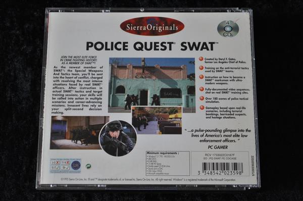 Grote foto police quest swat pc game jewel case spelcomputers games overige games