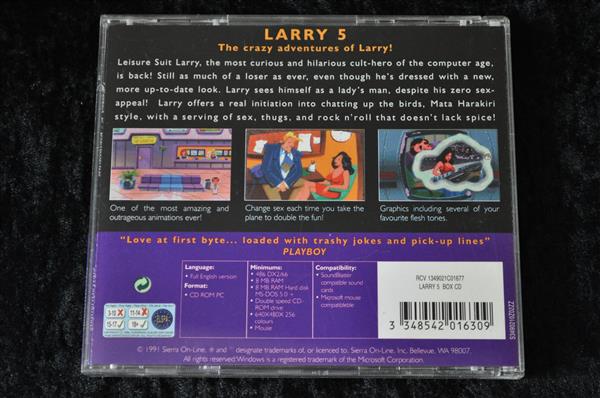 Grote foto leisure suit larry 5 pc game jewel case spelcomputers games overige games