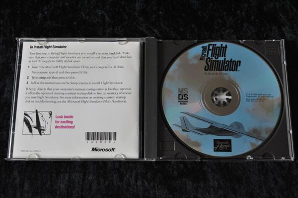 Grote foto microsoft flight simulator 1995 pc game jewel case spelcomputers games overige games