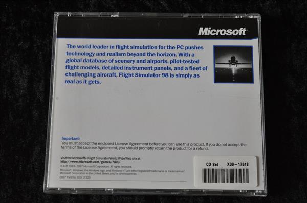 Grote foto microsoft flight simulator windows 95 pc game jewel case spelcomputers games overige games