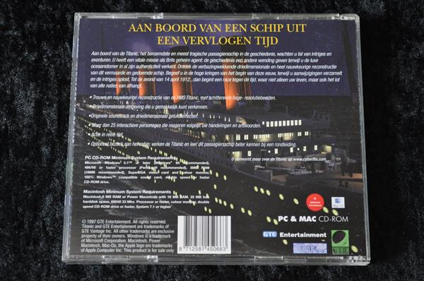 Grote foto titanic avontuur in de tijd pc game jewel case spelcomputers games overige games