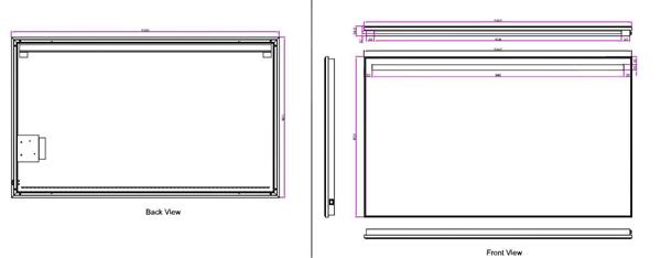 Grote foto wb ambi one led condensvrije spiegel 100 x 60 cm huis en inrichting woningdecoratie