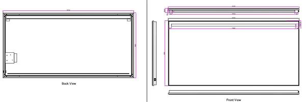 Grote foto wb ambi one led condensvrije spiegel 120x60 huis en inrichting woningdecoratie