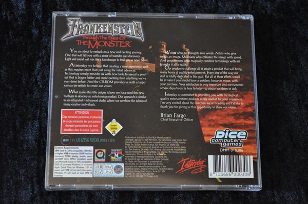 Grote foto frankenstein through the eyes of the monster pc big box spelcomputers games pc