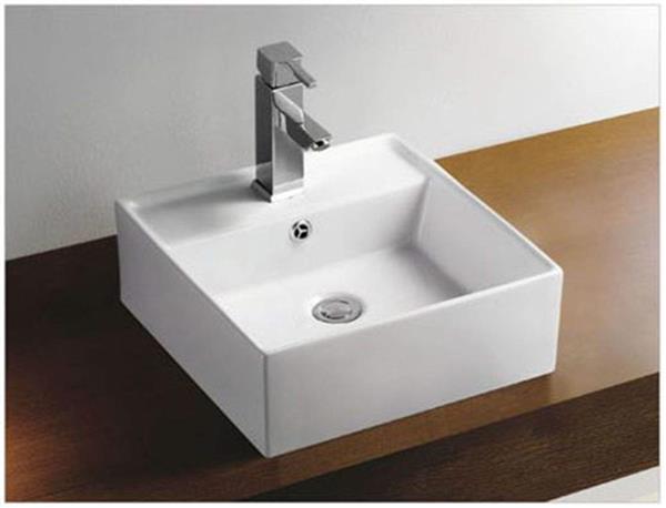 Grote foto larx wastafel 410x410x150mm doe het zelf en verbouw sanitair