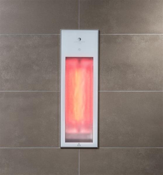 Grote foto sunshower square pure 2.0 white inbouw infrarood beauty en gezondheid zonnebanken