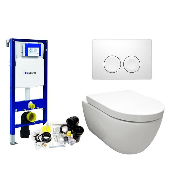 Grote foto geberit complete rim free toilet set wandcloset zonder spoelrand doe het zelf en verbouw sanitair