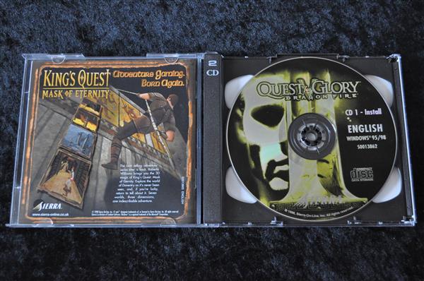 Grote foto quest for glory v dragon fire pc game big box spelcomputers games pc