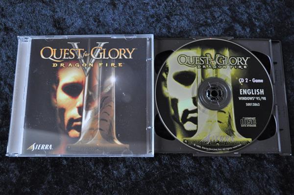 Grote foto quest for glory v dragon fire pc game big box spelcomputers games pc