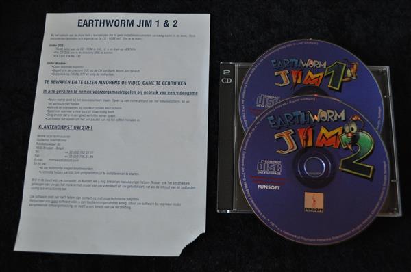 Grote foto earthworm jim 1 2 big box pc game classique collection spelcomputers games pc