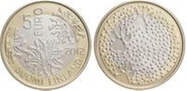 Grote foto finland 5 euro 2012 fauna verzamelen munten overige