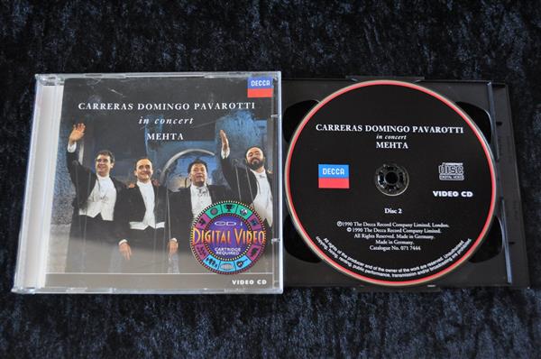 Grote foto carreras domingo pavarotti in concert mehta cdi video cd spelcomputers games overige games