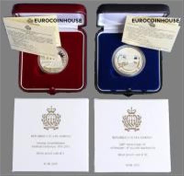 Grote foto san marino 5 en 10 euro 2013 verzamelen munten overige