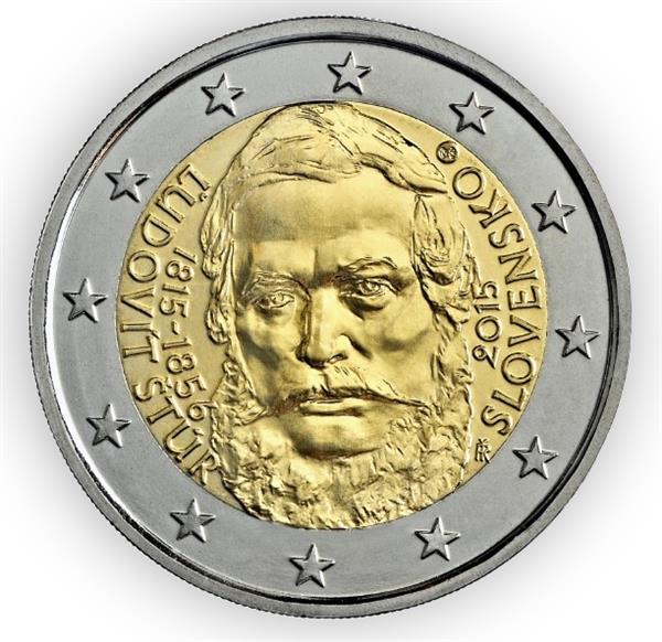 Grote foto slowakije 2 euro 2015 ludovit stur verzamelen munten overige