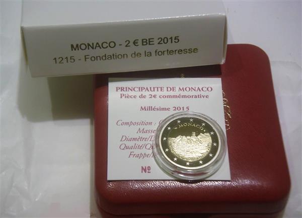 Grote foto monaco 2 euro 2015 800 jaar vesting monaco verzamelen munten overige