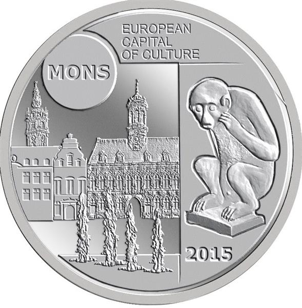 Grote foto belgie 5 euro 2015 mons bergen verzamelen munten overige