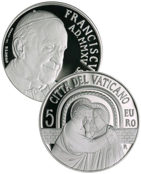 Grote foto vaticaan 5 euro en 10 euro 2015 verzamelen munten overige