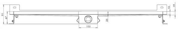 Grote foto rvs 3e g.douchegoot muurflens rvs sifon filter 80x7 doe het zelf en verbouw materialen en producten