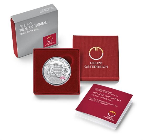 Grote foto oostenrijk 20 euro 2016 weens operabal verzamelen munten overige