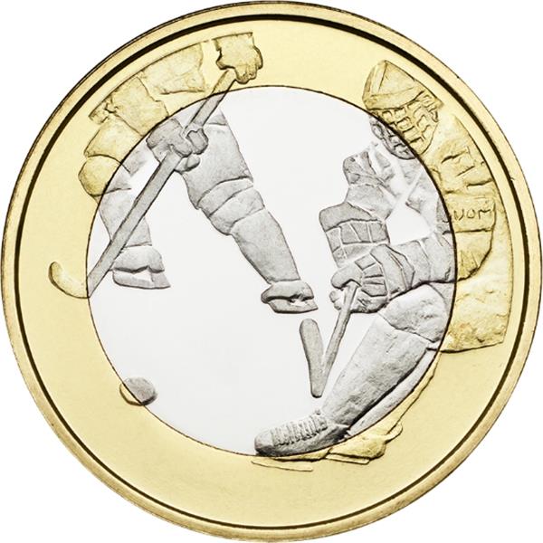 Grote foto finland 5 euro 2016 ijshockey proof verzamelen munten overige