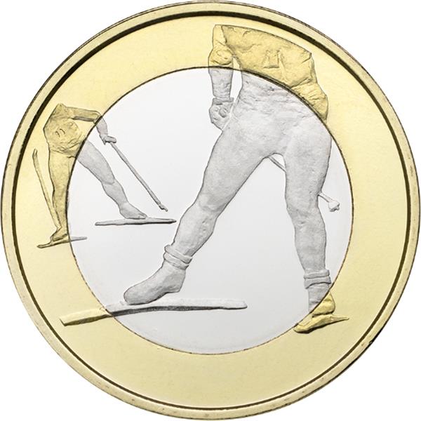 Grote foto finland 5 euro 2016 langlaufen proof verzamelen munten overige