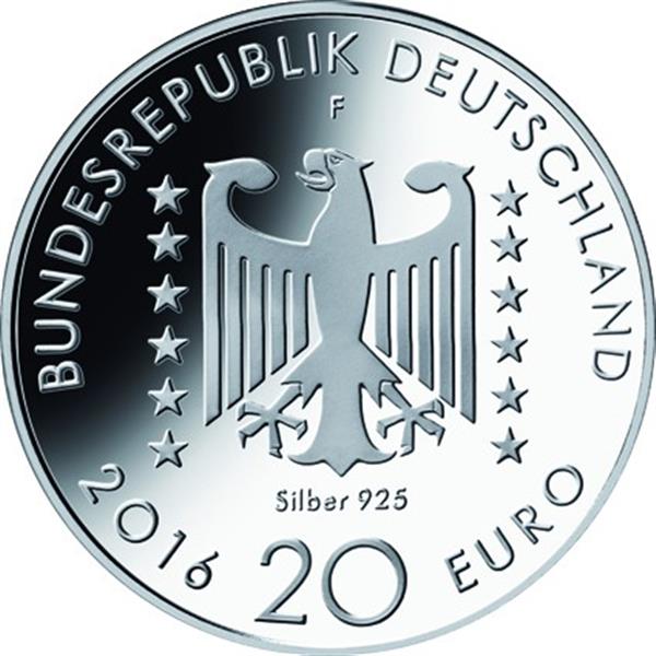 Grote foto duitsland 20 euro 2016 nelly sachs verzamelen munten overige