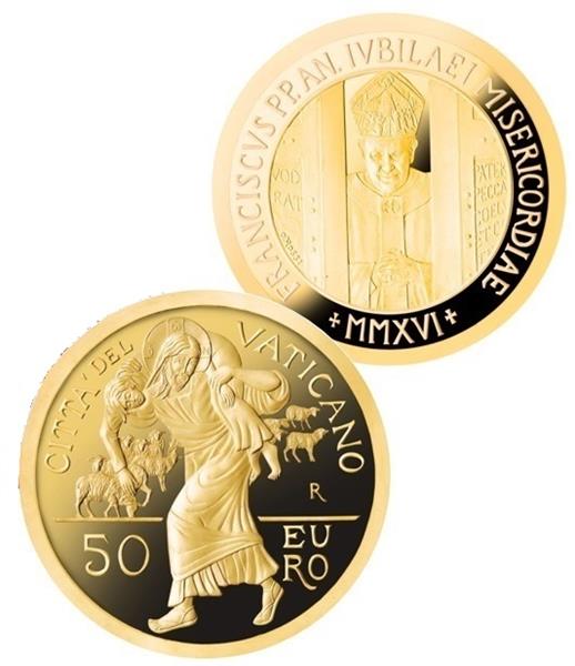 Grote foto vaticaan proofset 2016 50 euro goud verzamelen munten overige