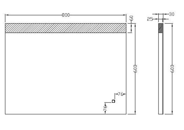 Grote foto single dimbare led condensvrije spiegel 800x600 huis en inrichting woningdecoratie