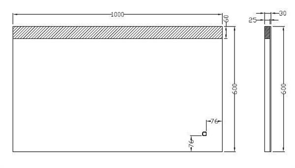 Grote foto single dimbare led condensvrije spiegel 1000x600 huis en inrichting woningdecoratie