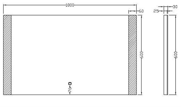 Grote foto sunny dimbare led condensvrije spiegel 1000x600 huis en inrichting woningdecoratie