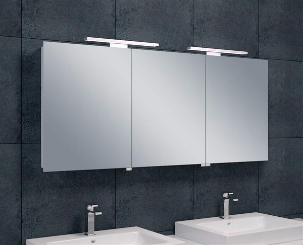 Grote foto luxe spiegelkast led verlichting 140x60x14cm huis en inrichting complete badkamers