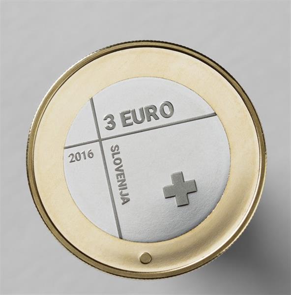 Grote foto slovenie 3 euro 2016 150 jaar rode kruis verzamelen munten overige