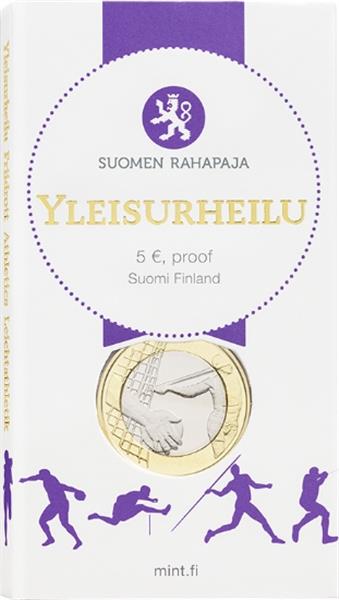 Grote foto finland 5 euro 2016 atletiek proof verzamelen munten overige