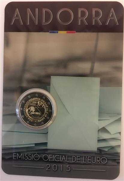 Grote foto andorra 2 euro 2015 stemrecht verzamelen munten overige