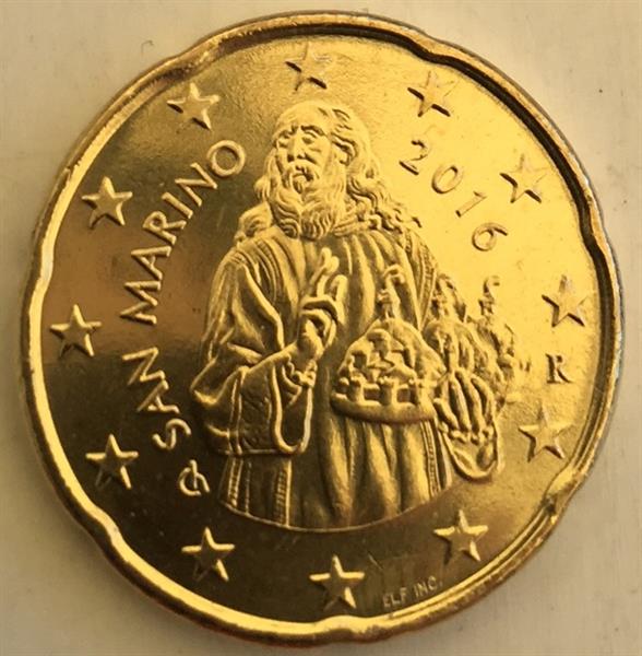 Grote foto san marino 20 cent 2016 verzamelen munten overige