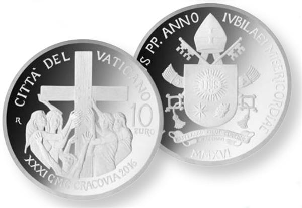 Grote foto vaticaan 5 euro en 10 euro 2016 zilver verzamelen munten overige