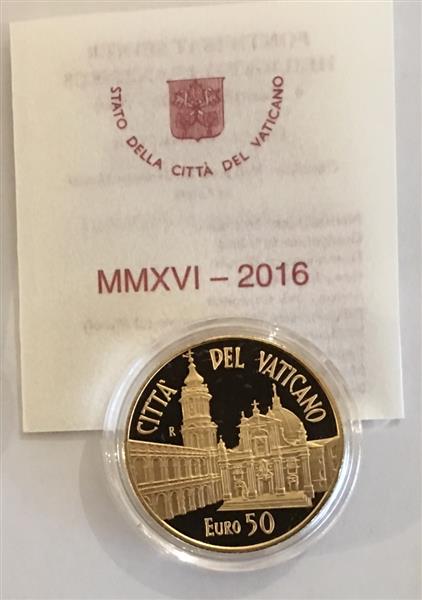 Grote foto vaticaan 20 euro en 50 euro 2016 goud verzamelen munten overige