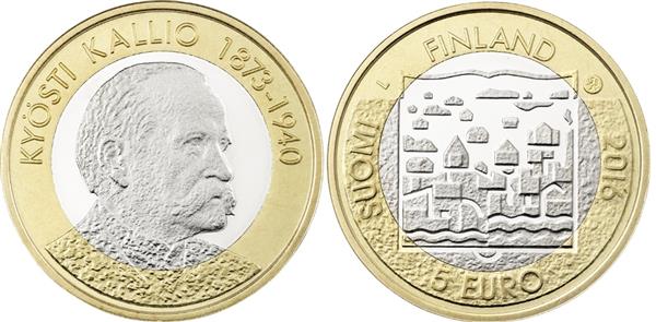 Grote foto finland 5 euro 2016 ky sti kallio verzamelen munten overige