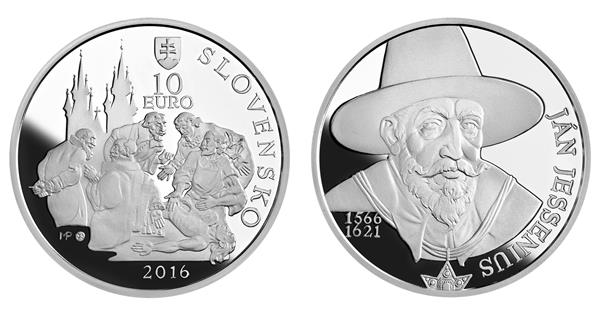 Grote foto slowakije 10 euro 2016 jan jessenius verzamelen munten overige