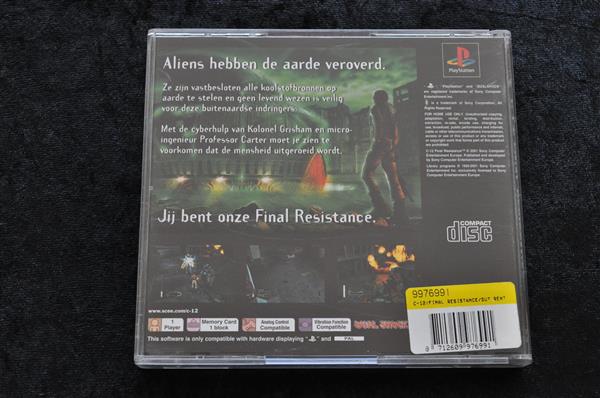 Grote foto c 12 final resistance playstation 1 ps1 rental dutch new rare spelcomputers games overige playstation games