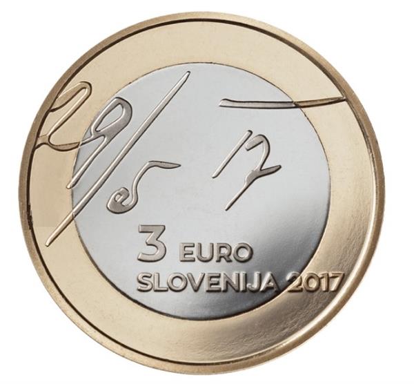Grote foto sloveni 3 euro 2017 mei verklaring verzamelen munten overige