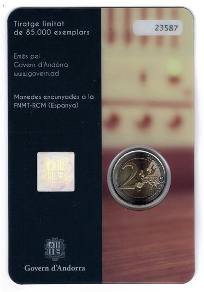 Grote foto andorra 2 euro 2016 25 jaar publieke rtv andorra verzamelen munten overige