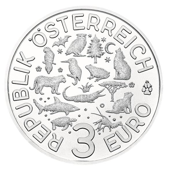 Grote foto oostenrijk 3 euro 2017 krokodil verzamelen munten overige