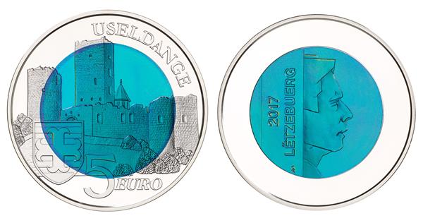 Grote foto luxemburg 5 euro 2017 kasteel useldange verzamelen munten overige