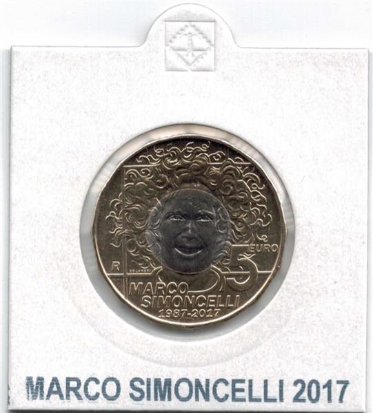 Grote foto san marino 5 euro 2017 marco simoncelli verzamelen munten overige