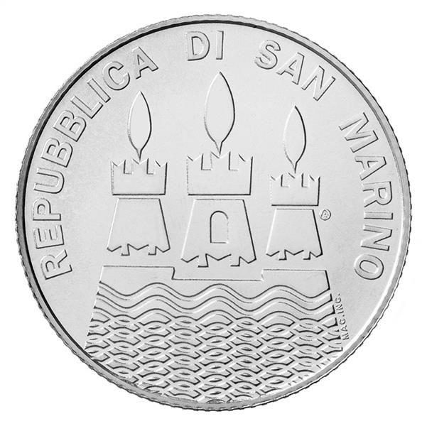 Grote foto san marino 5 euro 2017 wereld waterdag verzamelen munten overige